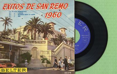 TINA DE MOLA, MARIA MONTI, CAPRI San Remo BELTER 50.278 Press Spain 1960 EP VG+