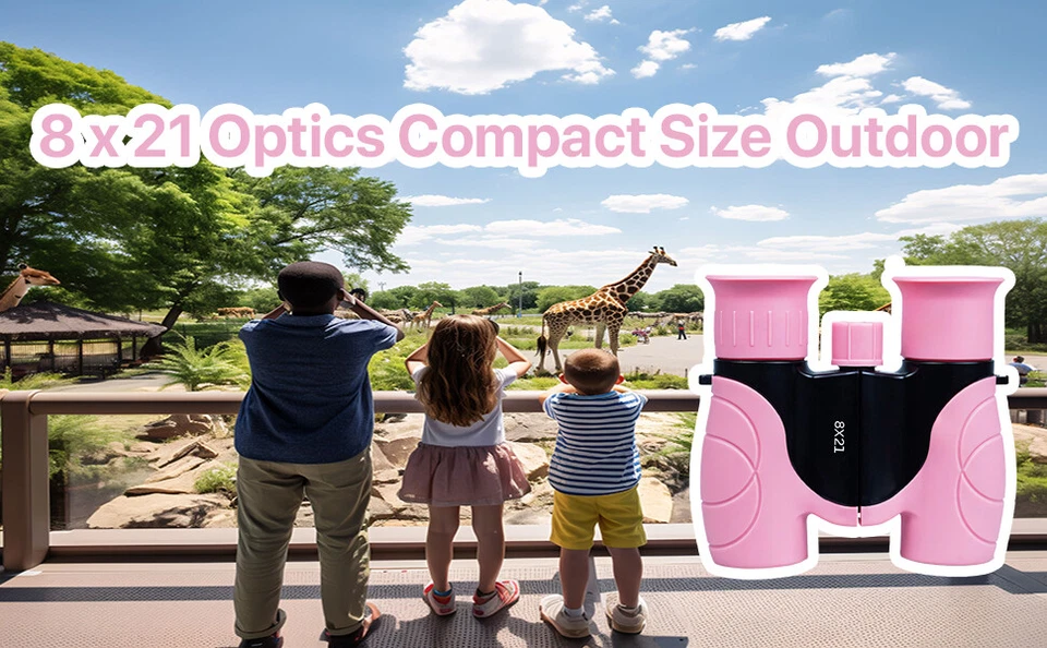 Binoculars Kids 8 x 21 High Resolution Adjustable Light Weight Toy Outdoor - Image 4 of 4