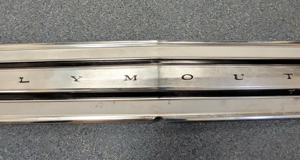 1968 Plymouth Satellite Rear Trunk Lid Chrome Finish Panel Trim 2841493 - Image 4 of 4