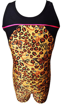 TALENT TALE  GIRLS DANCE/ GYMNASTIC Racer Back Animal Printed Tank Biketard