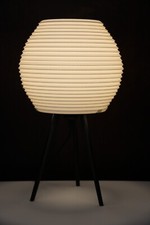 Akari Inspired Designer Table Lamp Japanese Traditional Style Paper-Like Vibe