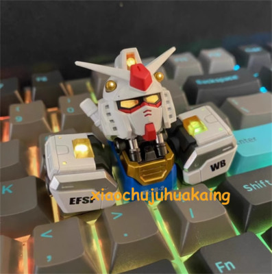GUNDAM RX-78 Keycap Resin 3-in-1 Translucent Key Cap Keyboard Accessories Gift