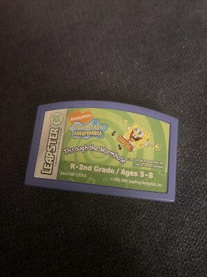 LeapFrog Leapster Spongebob Squarepants Through The Wormhole Learning Game K-2nd