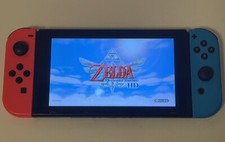 Nintendo Switch with Neon Blue and Neon Red HAC-001-01 Body Japan