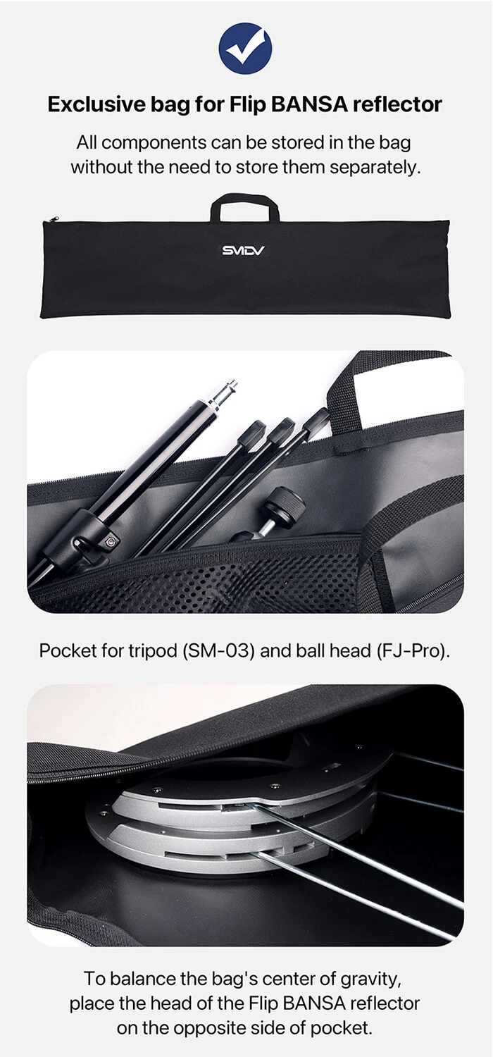 SMDV FLIP BANSA w/ Bag+BallHead/Studio Universal Photography
