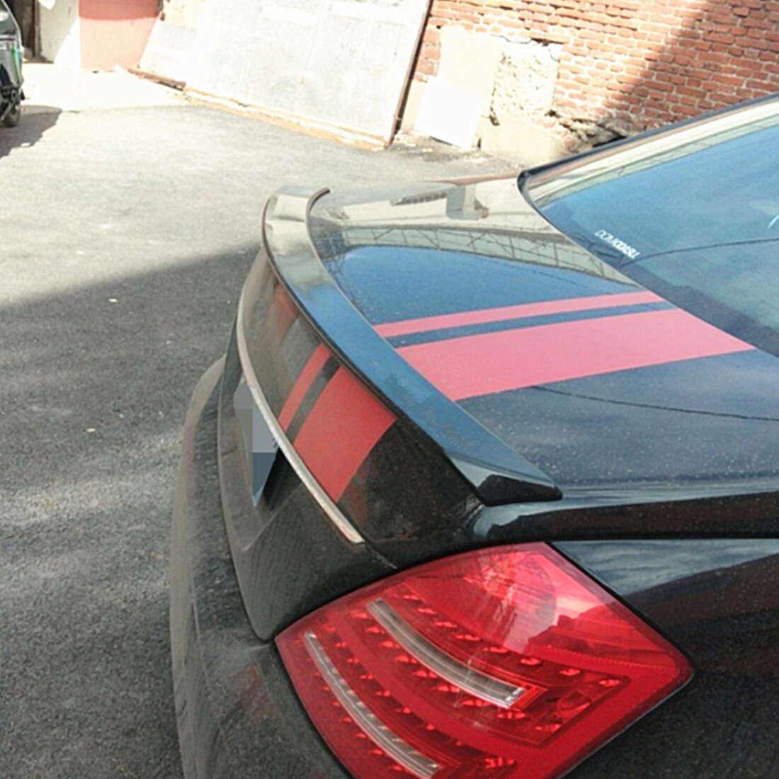 BENZ W221 Sクラス カーボン トランクスポイラー リアスポイラー Gloss Black Trunk Spoiler Wing For Mercedes W221 S500 S550 S-Class