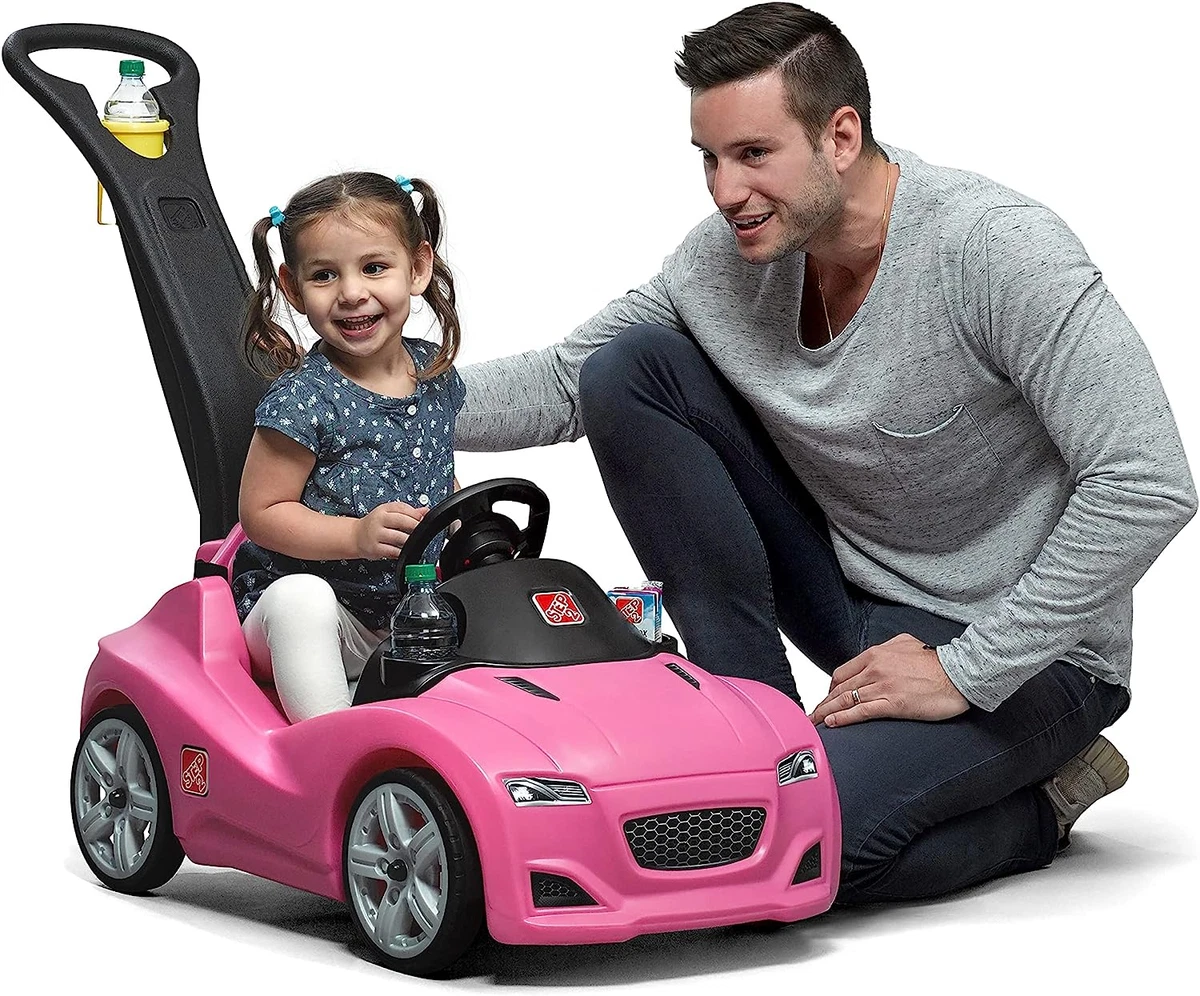 Ride on car with parent best sale handle