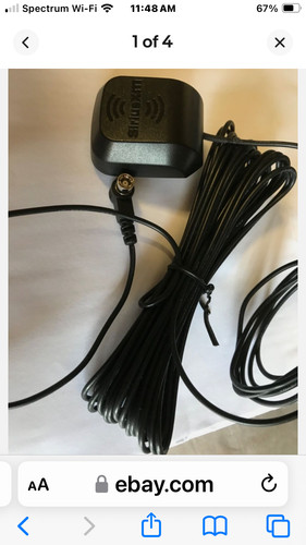 USED SiriusXM NGVA3 Magnetic Antenna Mount for Your Vehicle 20' LONG SIRIUS XM