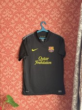 RARE FC BARCELONA 2011 2012 AWAY SHIRT JERSEY NIKE SIZE S MENS Replica Black