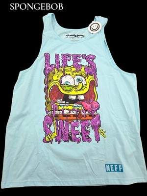 New Nick SpongeBob LIFE'S SWEET tank top Men L