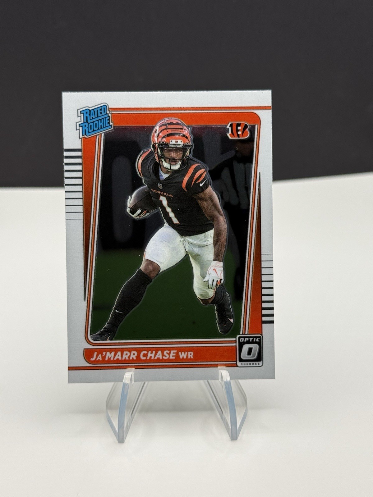 Ja'Marr Chase Rookie 2021 Panini Donruss Optic Rated Rookie #207 Bengals RC