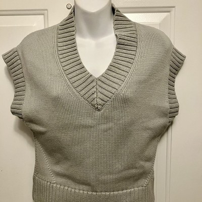 Alp N Rock ANR+ Size Small Patrice V-Neck Sweater Vest Pale Green Women s