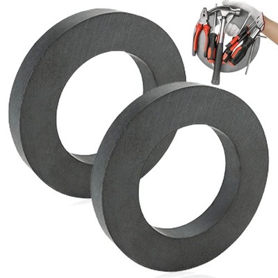Ringmagnet Ferrit 70mm x 32mm x 15mm Magnetring mit Loch für DIY, Industrie, ...