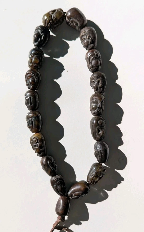 Eighteen Arhats Buddha beads Rosary Prayer beads necklace , Very Good Condition - Image 3 of 4