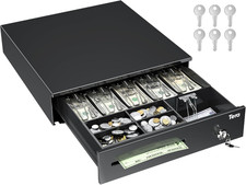Cash Register Drawer 16 Inch: 6 Bill 4 Coin Media Slot for POS, 4042G