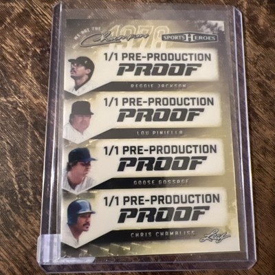 2025 leaf metal champions sports heroes Jackson, Pinella, +2.  Superfractor 1/1*