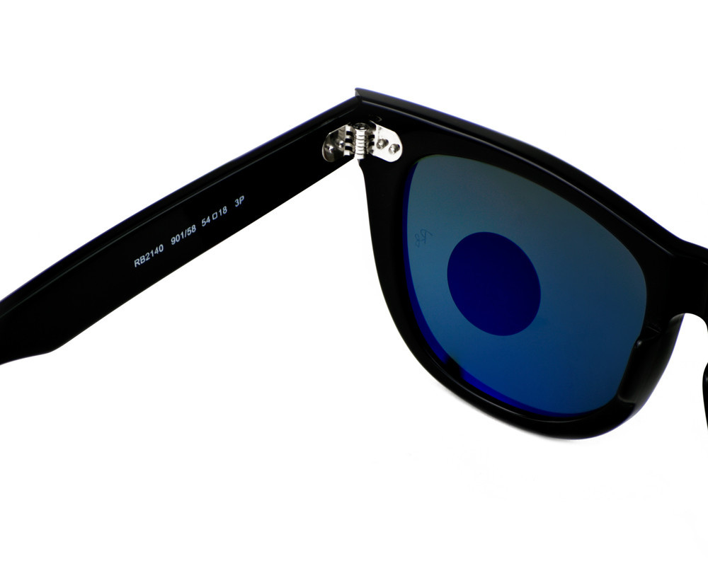 Ray-Ban RB2140 901/58 Unisex Sunglasses - Black/Green Ray-Ban RB2140 901/58 Unisex Sunglasses - Black/Green