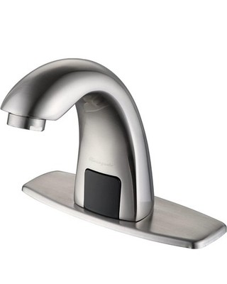 Charmingwater Touchless Bathroom Sink Faucet with Automatic Sensor. Brushed Nick