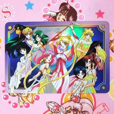 Sailor Moon Rainbow Holo Foil ACG Trading Card - Ten Girls Goddess Gowns