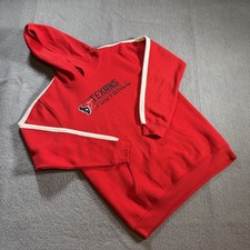 Houston Texans Youth Hoodie Size Large 14-16 Team Apparel NFL Red Sweatshirt