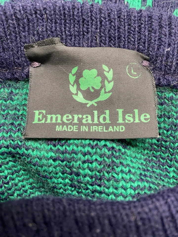 Suéter Trébol Isla Esmeralda Para Hombre Hecho en Irlanda, Talla Grande Foto 3 de 3