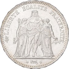 [#1213747] France, 5 Francs, Hercule, 1876, Paris, Silver, MS, Gadoury:745, a