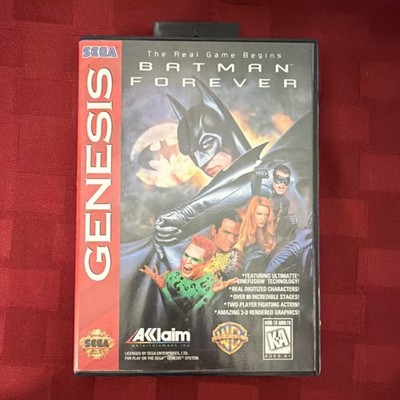 Batman Forever (Sega Genesis, Acclaim) Manual, Multiplayer, Digitized Characters