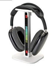 Headphone Stand Headset Stand LED Multi-Color Light 2-in-1 White FAST SHIPPING