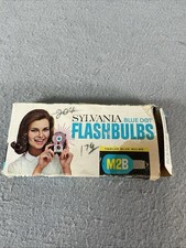 Sylvania Blue Dot Flashbulbs M2B Set Of 12, Open Box; Unused Bulbs