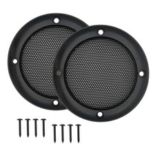 Fuhengli 3.5" Speaker Grill Cover, Car Home 3.5'' Plastic - 2Pcs, Black