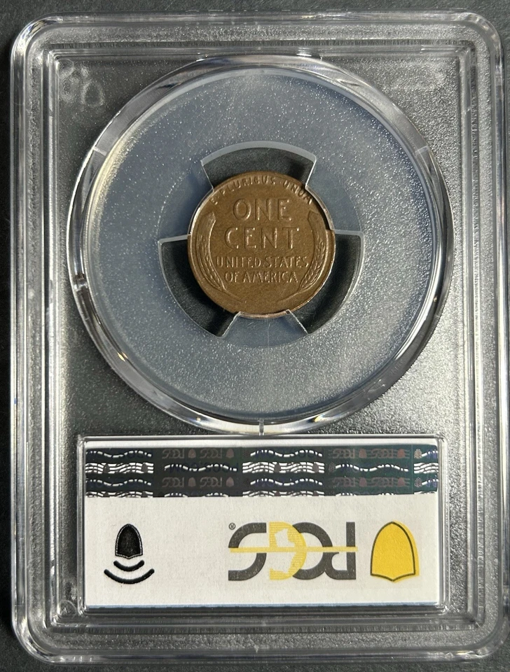 PCGS XF45 Wheat Cent Struck Through Capped Die Mint Error - Image 3 of 3