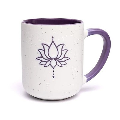 Teetasse Kräutertees LOT VIOLETT Mug 400 ml Feinsteinzeug Emaille Tasse
