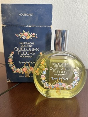 Vintage Houbigant Quelques Fleurs Cologne 1950's RARE 7.75OZ READ
