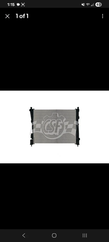 ¡¡¡Nuevo!!! Radiador CSF 3893 para Dodge Durango Jeep Grand Cherokee 2016-2021 Foto 3 de 3