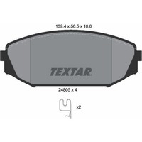 Textar 2480501 Bremsbelagsatz FüR Honda Odyssey RL1 RA6 RA RL3 RL4