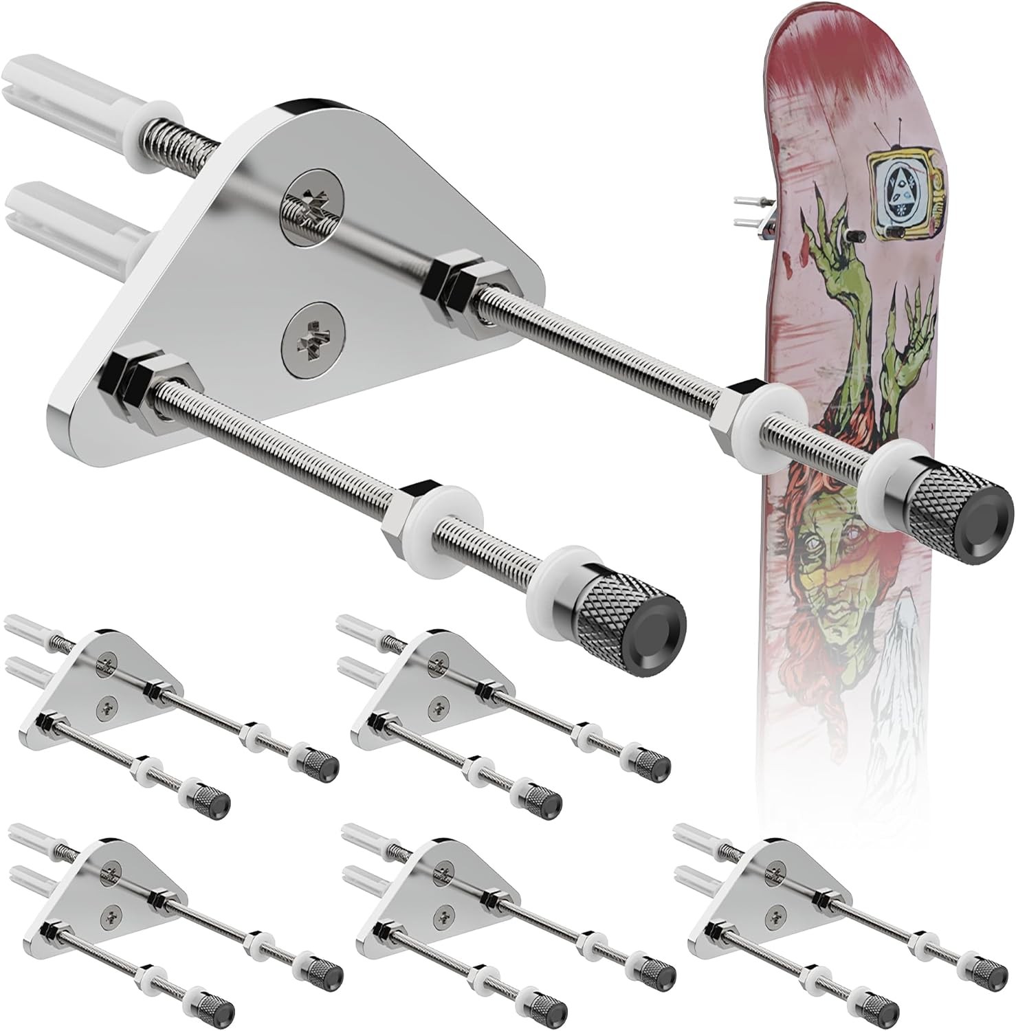 Wall Mount Display,aluminum Skate Board 1, Triangle Type