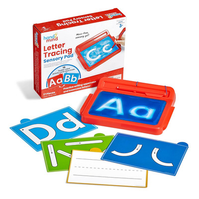 Letter Tracing Sensory Pad, Reusable Handwriting Practice for Kids 3-5, Learn to