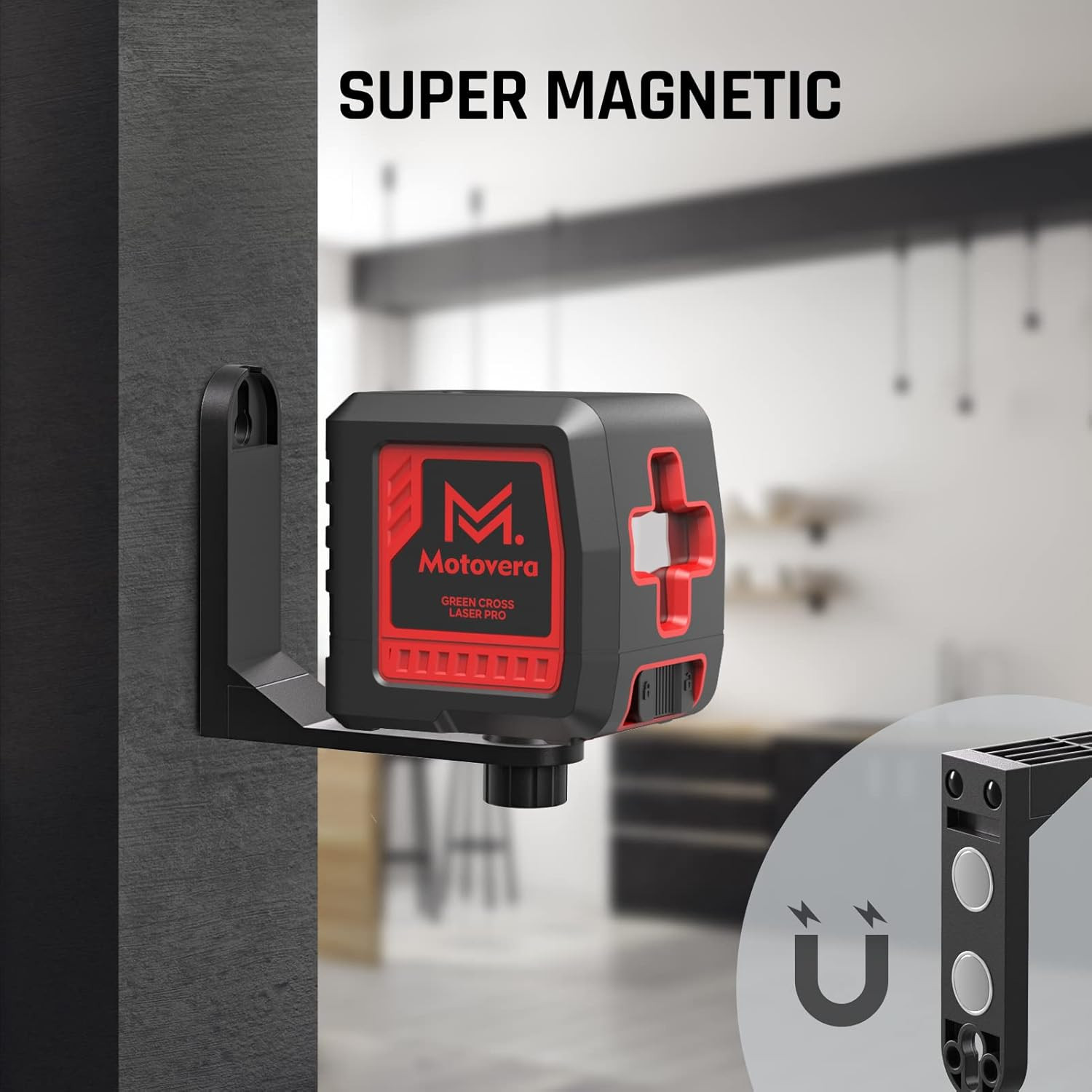 Laser Level, 100 Feet Self Leveling Laser Level, Green Cross Line Rotary Lasers,