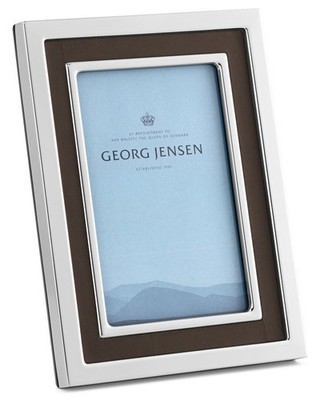 Georg Jensen Manhattan 4X6 Photo Frame Silver