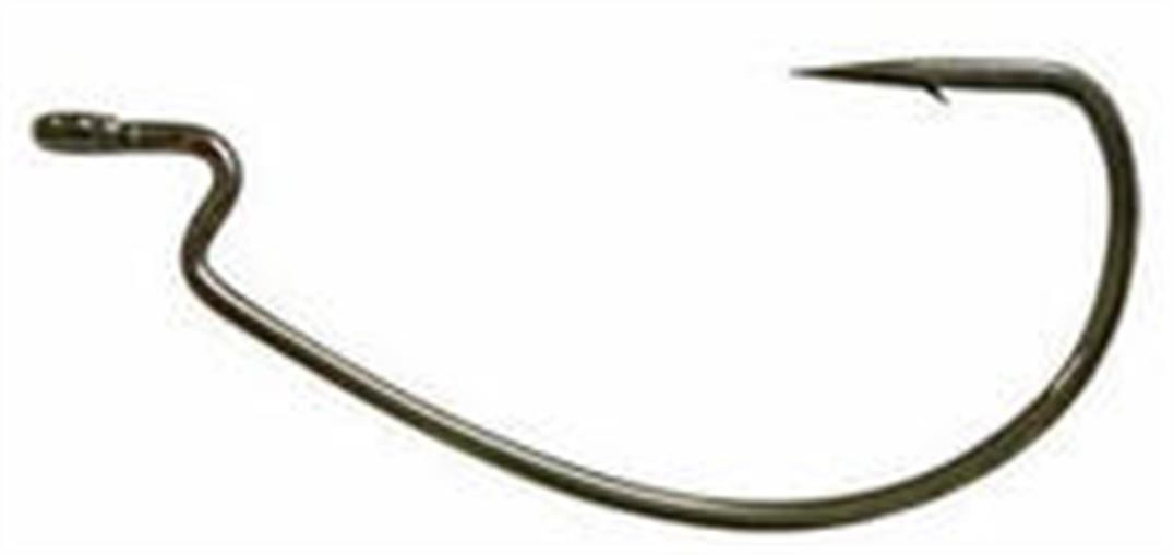 Gamakatsu 74414 4/0 4Ct Ewg Black Superline Worm Hook