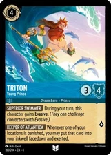 4x Triton - Young Prince - 160/204 - Uncommon NM-Mint Disney Lorcana: Ursula's R