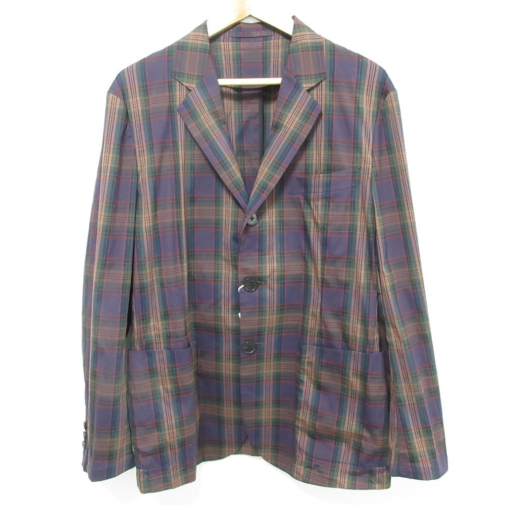 CABaN Check Pattern Stretch Tailored Jacket, Size… - image 1