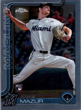 2025 Topps Chrome - Adam Mazur #157 (RC) - Marlins