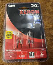 Feit Xenon Bulbs G8 Bi-Pin Base 120V 20-Watt Whiter Cooler 4000 Hours