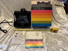 Vintage Polaroid The Reporter Instant Film Land Camera w/ box and manual
