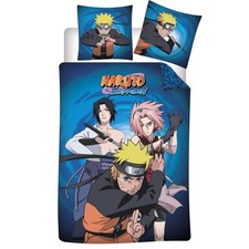 Aymax S.P.R.L Naruto Bedding Set, 100 Cotton, Duvet Cover 140 x 200 cm Pillow