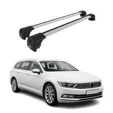 Dachträger Grundtäger für VW Passat B8 Variant 2014-2023 75kg Alu Silber 2x