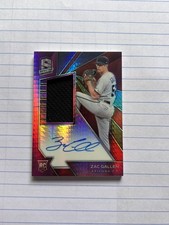Zac Gallen 2020 Panini PINK Spectra Rookie Patch Autograph RC Auto Jersey / 49 