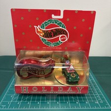 1996 Hot Wheels Holiday Collection - Green Porsche/Red Hot Wheels Case