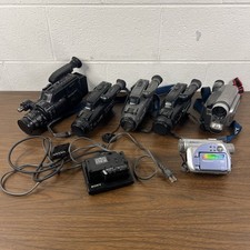 BROKEN Lot Of 6 Sony, JVC, Panasonic Handycam Camcorder 8mm HI8    FOR PARTS
